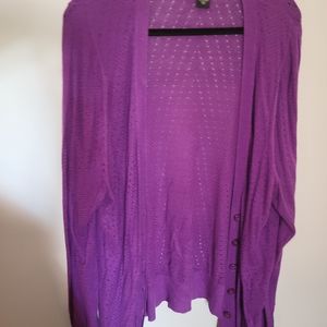 Cardigan purple